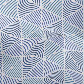 Blue Line Pattern Lightweight Performance Linen