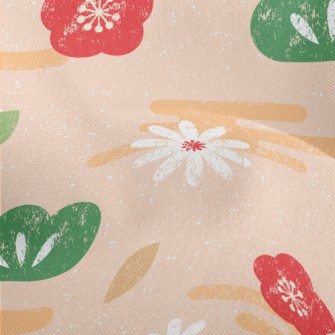 Hand Drawn Japanese Pattern Lightweight Performance Linen