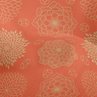 Japanese Style Gorgeous Flower Lightweight Performance Linen