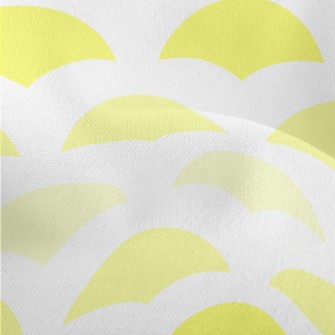 Yellow Geometric Semicircle Lightweight Performance Linen