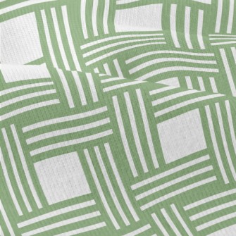Green Woven Plaid Modern Jersey