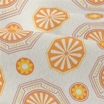Orange Korean Pattern Modern Jersey