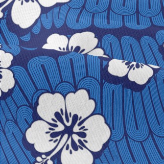 White Hawaiian Flowers Modern Jersey