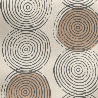 Hand Drawn Circular Pattern Jersey Backed Fleece