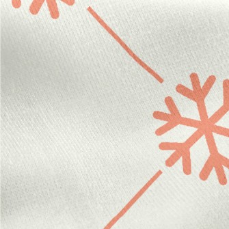 Christmas Snowflakes Jersey Backed Fleece