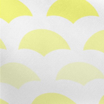 Yellow Geometric Semicircle Pongee