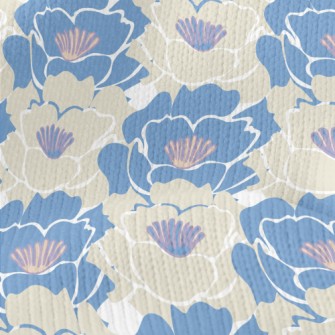 Abstract Lily Pattern Stretch Jersey