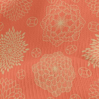 Japanese Style Gorgeous Flower Stretch Jersey