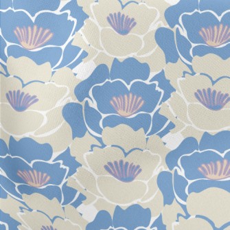 Abstract Lily Pattern Lightweight Cotton Poplin