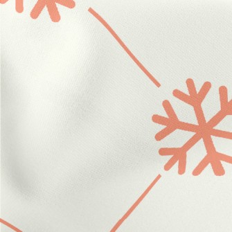 Christmas Snowflakes Lightweight Cotton Poplin