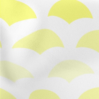 Yellow Geometric Semicircle Lightweight Cotton Poplin