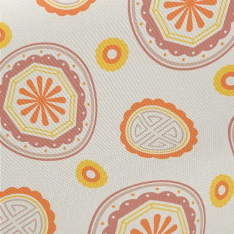 Bright Korean Pattern Midweight Cotton Poplin