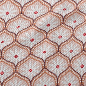 Scaly Elegant Flowers Birdseye Piqué