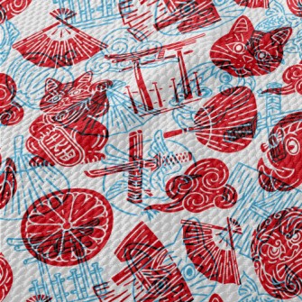 Japanese Style Seal Birdseye Piqué