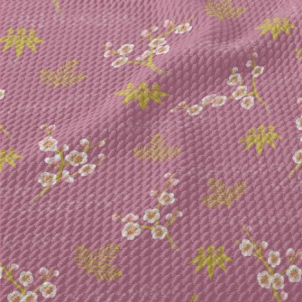 Elegant Japanese Cherry Blosso Birdseye Piqué