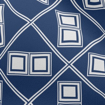 Geometric Lines And Squares Chiffon