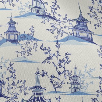 Hand Drawn Chinese Style Build Chiffon