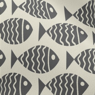 Cartoon Fish Silhouette Chiffon