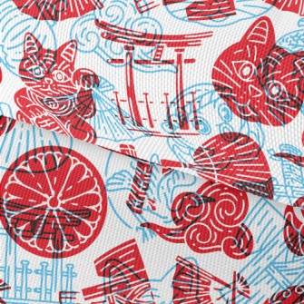 Japanese Style Seal Waterproof Oxford