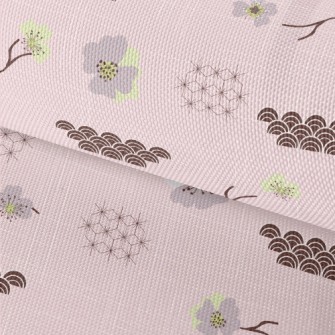 Japanese Cherry Blossoms And W Waterproof Oxford
