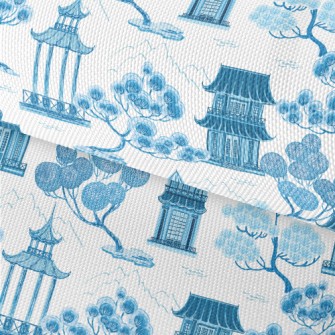 Retro Chinese Landscape Waterproof Oxford