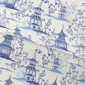 Hand Drawn Chinese Style Build Waterproof Oxford