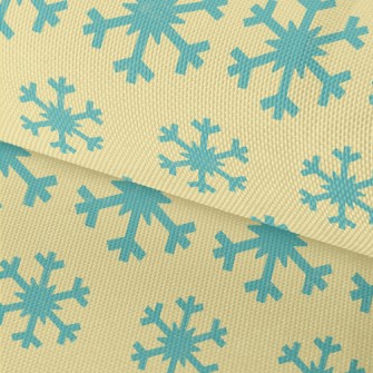 Blue Snowflake Pattern Waterproof Oxford