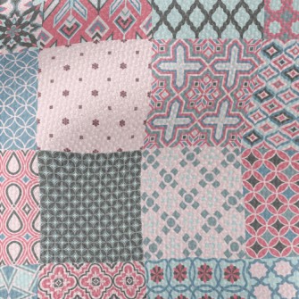 Classic Geometric Patchwork Waterproof Canvas