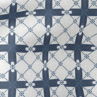 Hand Painted Tile Pattern Waterproof Canvas