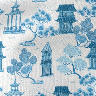Retro Chinese Landscape Waterproof Canvas