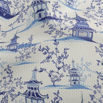 Hand Drawn Chinese Style Build Athletic Mesh Flat Back