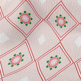 Flower Pattern Diamond Terry