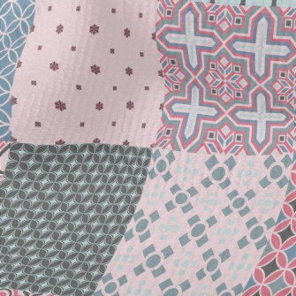 Classic Geometric Patchwork Terry