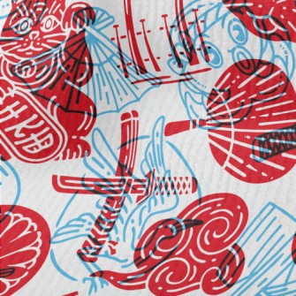 Japanese Style Seal Terry