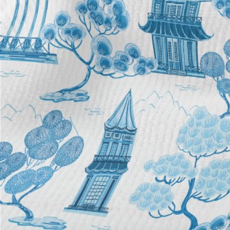 Retro Chinese Landscape Terry