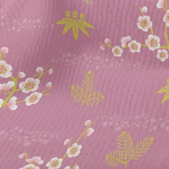 Elegant Japanese Cherry Blosso Terry