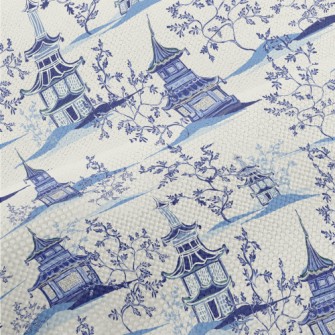 Hand Drawn Chinese Style Build Performance Linen