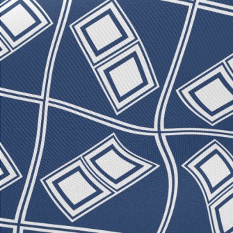 Geometric Lines And Squares Twill