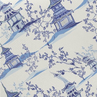 Hand Drawn Chinese Style Build Twill