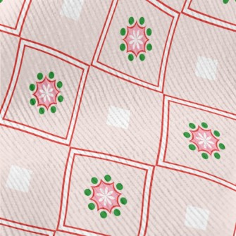 Flower Pattern Diamond Standard Corduroy