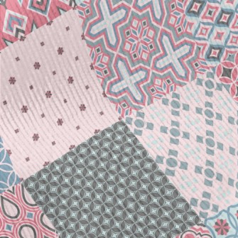 Classic Geometric Patchwork Standard Corduroy