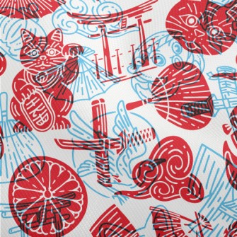 Japanese Style Seal Dobby