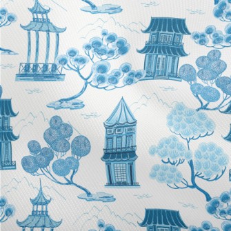 Retro Chinese Landscape Dobby
