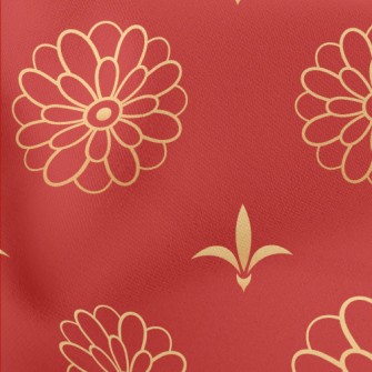 Chinese Floral Symbols Stretch Ponte
