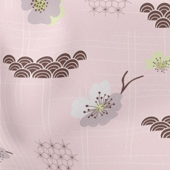 Japanese Cherry Blossoms And W Stretch Ponte