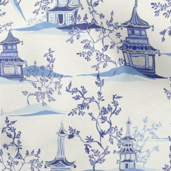 Hand Drawn Chinese Style Build Micro Fleece
