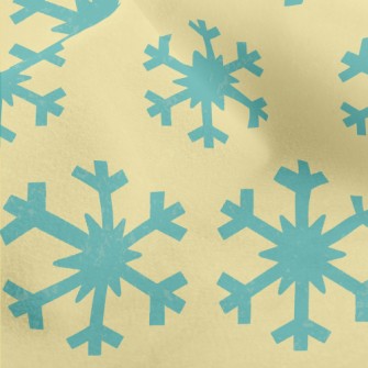 Blue Snowflake Pattern Micro Fleece