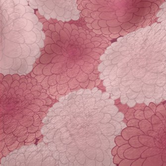 Red And Pink Hydrangea Minky