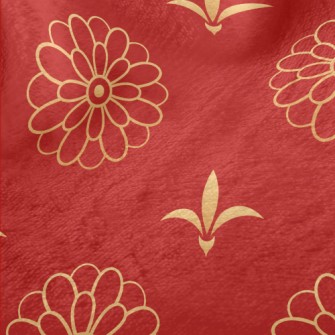Chinese Floral Symbols Minky