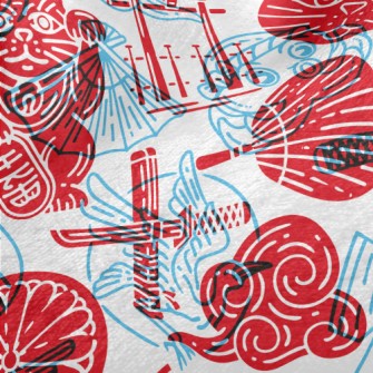 Japanese Style Seal Minky